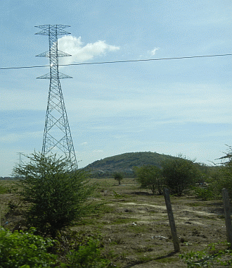 Power line pylon