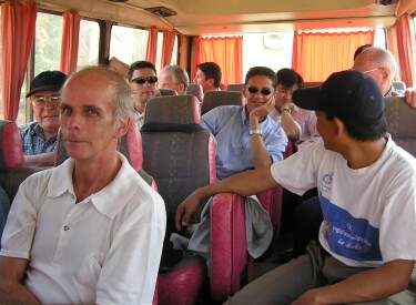 On the bus to Kampot