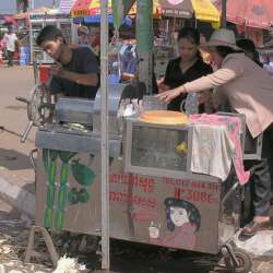 Sugar cane juice vendor