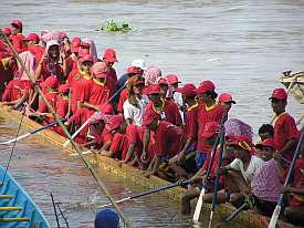 A crew getting ready