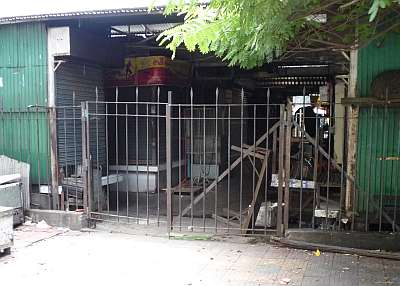 Gate to interior of market