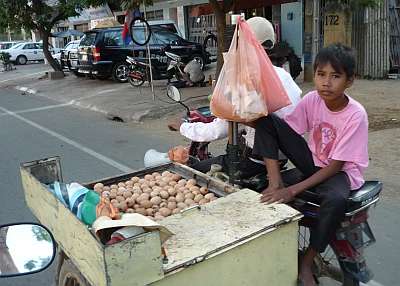 Selling baked eggs