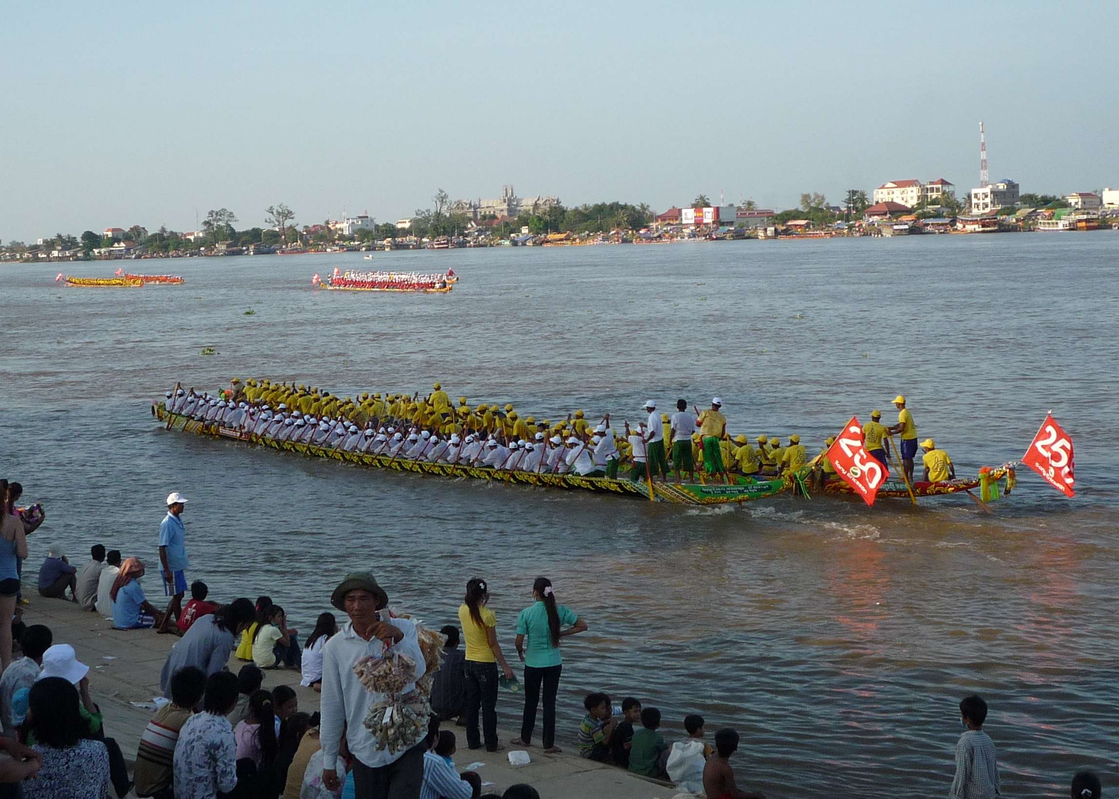 Pairs of racing boats