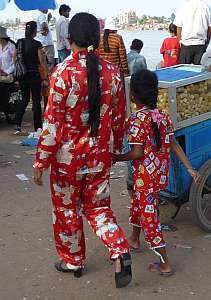 Parading in pajamas