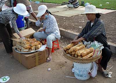 Selling sandwiches and breads