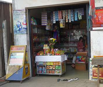 Shrine in convenience store