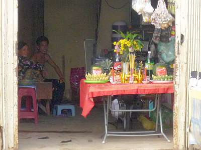 Shrine in a home