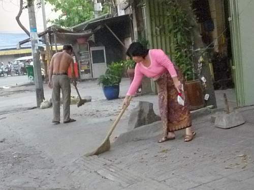 Sweeping the streets