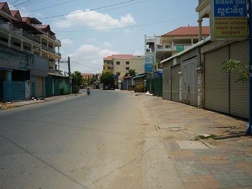 A nearly deserted street