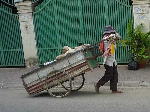 Collecting trash for recycling