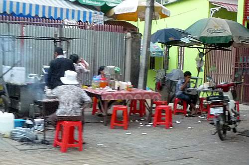 Breakfast on the street