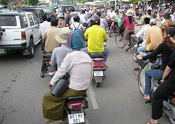 Ignoring traffic lanes