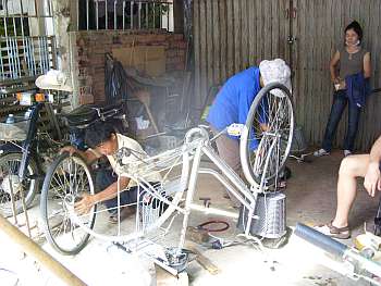 Bicycle repair shop