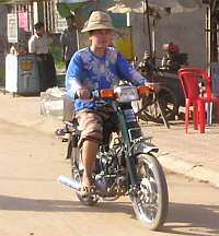 Ice on motorbike