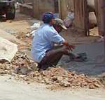 Paving the street