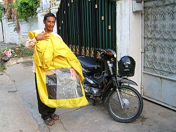 Raincoat with clear window