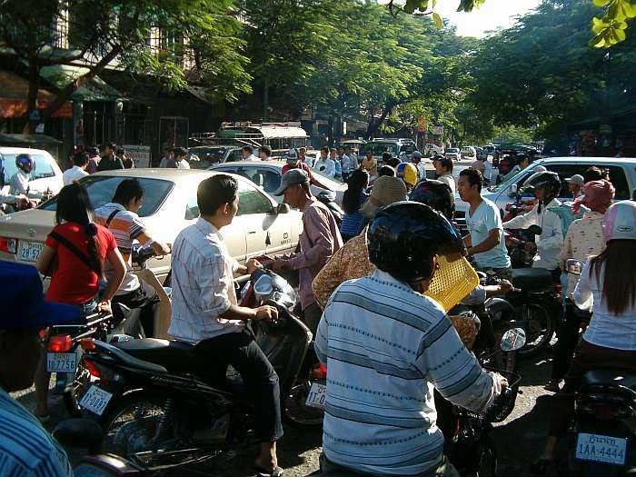 Traffic at an intersection