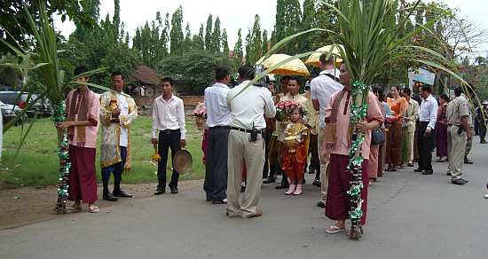 A wedding procession