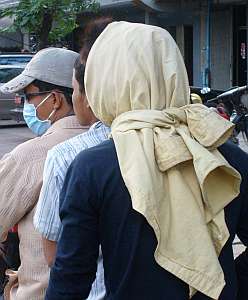 Hat from a long-sleeve shirt