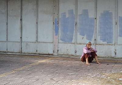 Old woman on street