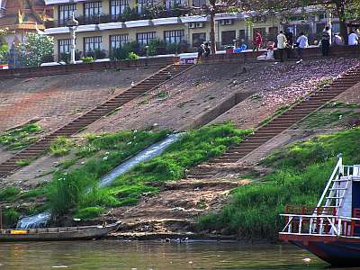 Raw sewage dumped in the river