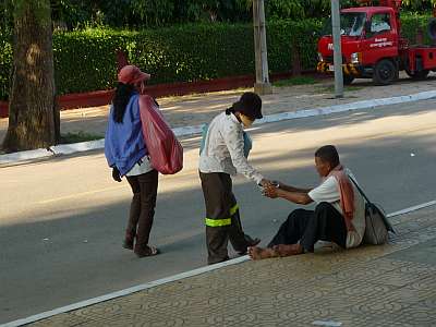 Giving to a beggar