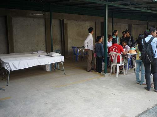 Blood collection at Catholic church