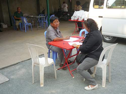 Blood collection at Catholic church