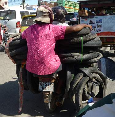 Load of old tires