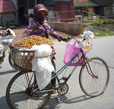 Selling fruit on the street