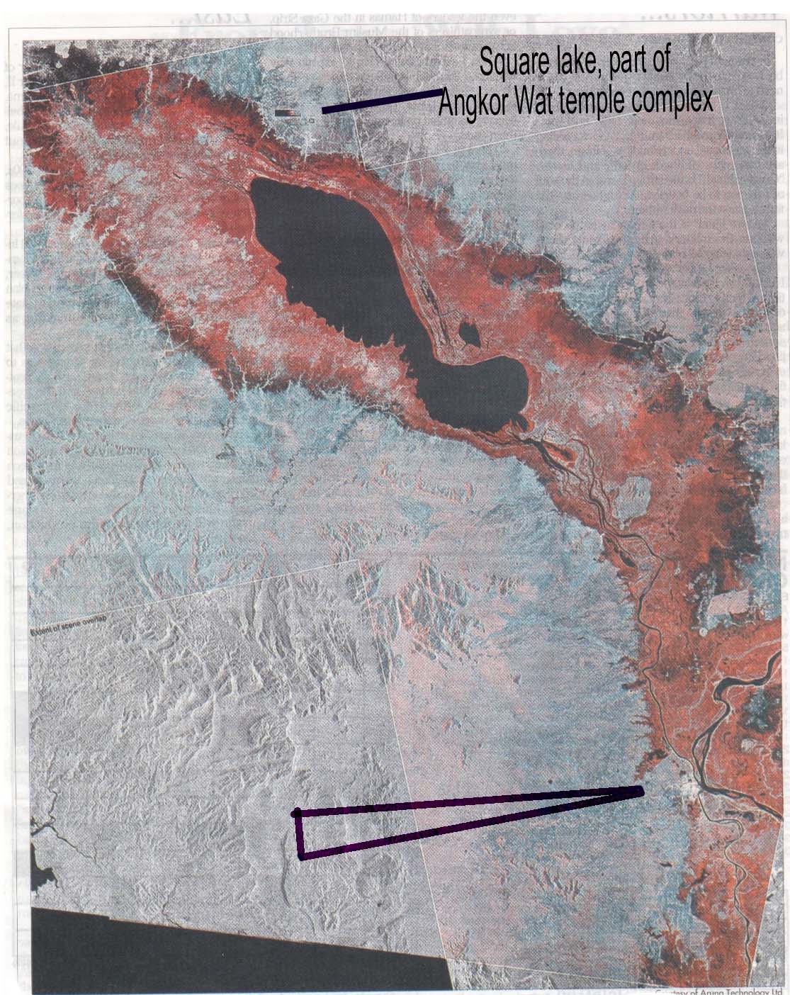 Flooded areas of Cambodia