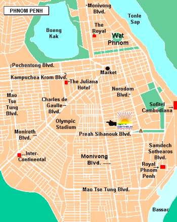 Map of Phnom Penh