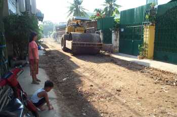 Road grader on Street 308