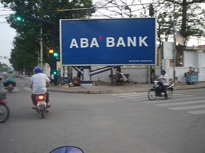 Billboard in Phnom Penh