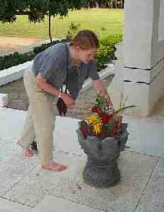 At the Killing Fields memorial