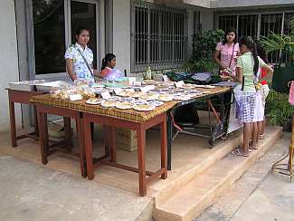 Baked goods from the Battambang school