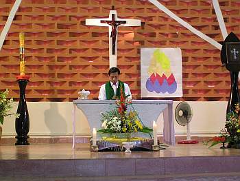 Fr. Werachai at mass