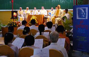 Priest celebrants of the mass