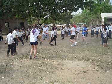 A soccer game