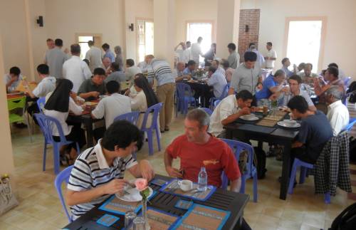 Breakfast for the priests