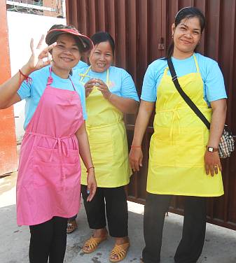 Three happy beneficiaries