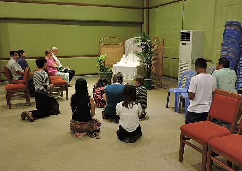 Adoration after Holy Thursday service