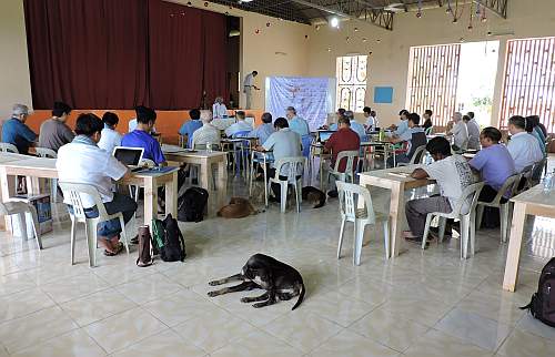 The conference hall