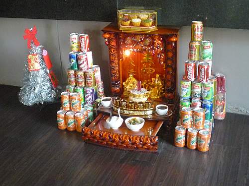 Spirit shrine in restaurant