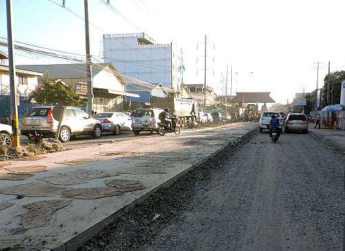 Traffic chaos in Phnom Penh