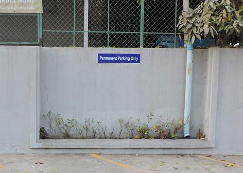 School parking area