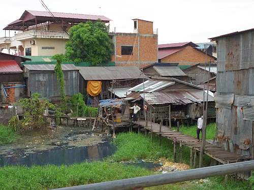 Open sewer in Phnom Penh