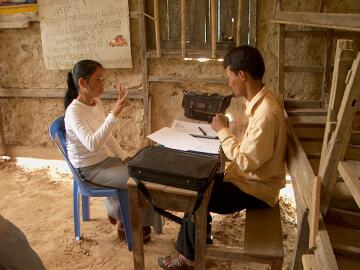 An interview in our deaf classroom