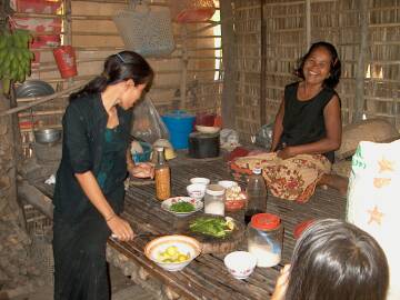 At work in the kitchen of a home