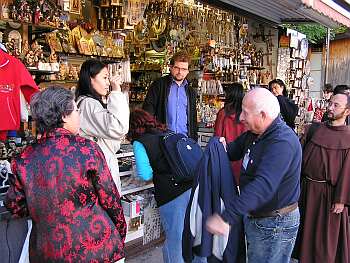 Our group in a tourist shop